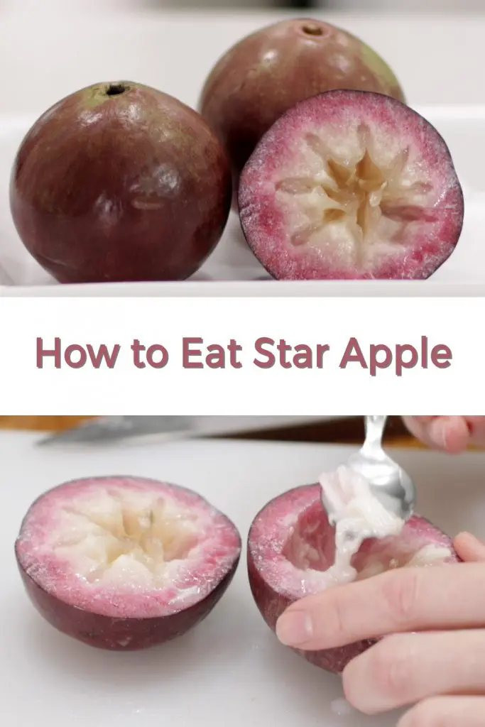 How to eat star apple pin for Pinterest